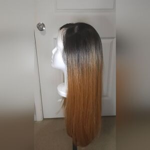 Ombre Dark Root 1B/27 Synthetic Lacefront Wig